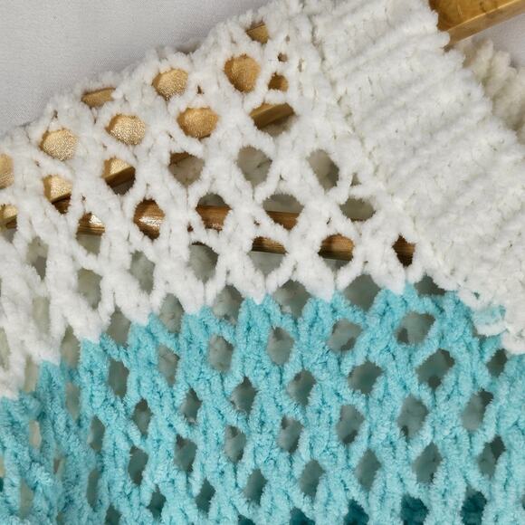 VINTAGE HAVANA TROPICAL TURQUOISE STRIPED KNIT CREWNECK – SIZE SMALL – NWT - Picture 4 of 10